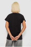 Футболка женская с принтом, цвет черный, 244R3013-5 - фото № 3