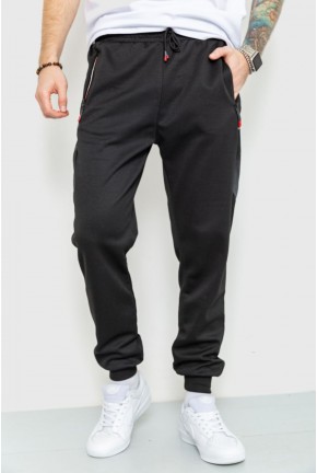 Спорт штани чоловічі демісезонні, колір чорний, 184R9616