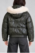 Куртка женская демисезонная с капюшоном, цвет хаки, 244R9073 - фото № 3