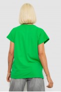 Футболка женская с принтом, цвет зеленый, 244R3013-5 - фото № 3
