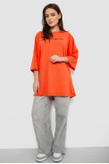 Футболка женская с принтом, цвет оранжевый, 244R3013 оптом - фото № 1