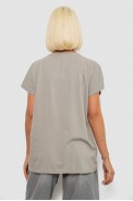 Футболка женская с принтом, цвет серый, 244R3013-5 - фото № 3