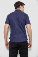 Сорочка чоловіча з принтом, колір темно-синій, 214R7026 оптом - фото № 3