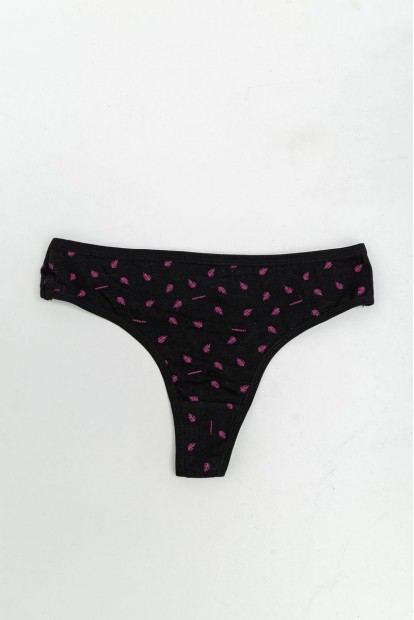 Труси жіночі стрінги, колір чорний, 131R2957