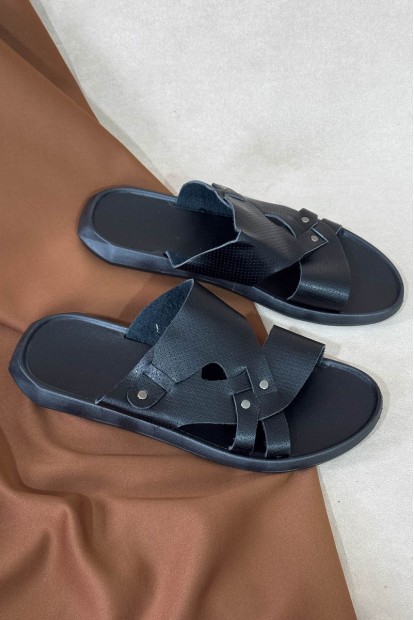 Сандалії чоловічі, колір чорний, 214R85