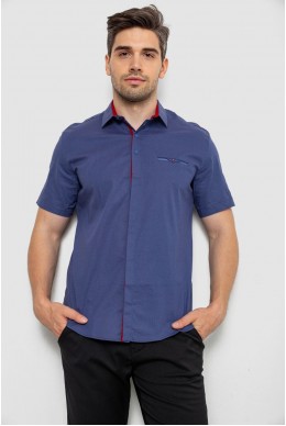 Рубашка мужская с принтом, цвет сине-красный, 214R7130-1