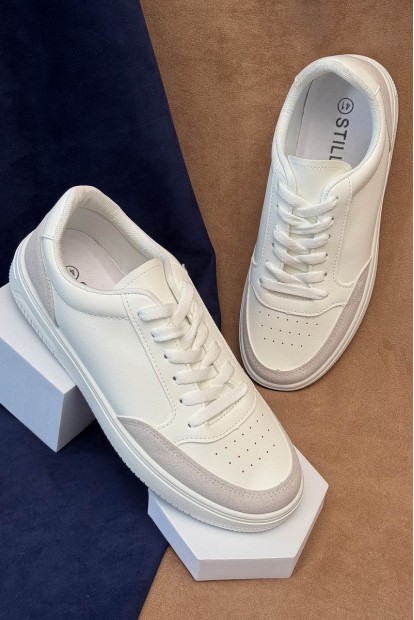 Кеди чоловічі, колір біло-сірий, 248RR198-7R