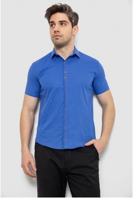 Рубашка мужская c принтом, цвет электрик, 214R7026