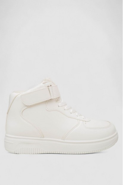 Кроссовки женские зимние на меху, цвет белый, 248RAJ01