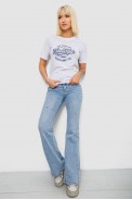 Футболка женская с принтом, цвет белый, 241R138 - фото № 1