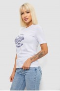 Футболка женская с принтом, цвет белый, 241R138 - фото № 2