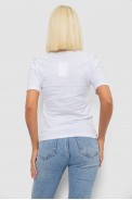 Футболка женская с принтом, цвет белый, 241R138 - фото № 3
