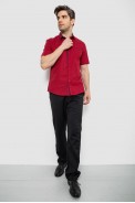 Рубашка мужская с принтом, цвет бордовый, 214R7130-1 - фото № 1