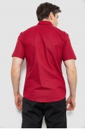 Рубашка мужская с принтом, цвет бордовый, 214R7130-1 - фото № 3
