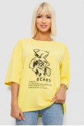 Футболка женская с принтом, цвет желтый, 244R2029-5 - фото № 0