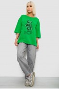 Футболка женская с принтом, цвет зеленый, 244R2029-5 - фото № 1
