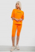 Костюм домашний женский с принтом, цвет оранжевый, 257R738 - фото № 0