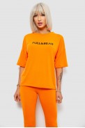 Костюм домашний женский с принтом, цвет оранжевый, 257R738 - фото № 1