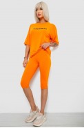 Костюм домашний женский с принтом, цвет оранжевый, 257R738 - фото № 2