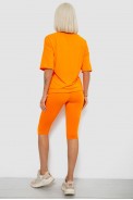Костюм домашний женский с принтом, цвет оранжевый, 257R738 - фото № 3