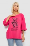 Футболка жіноча з принтом, колір рожевий, 244R2029-5 - фото № 0