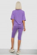 Костюм домашний женский с принтом, цвет сиреневый, 257R738 - фото № 3