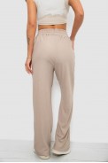 Штаны женские однотонные повседневные, цвет бежевый, 214R326 - фото № 3