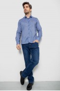 Чоловіча сорочка з принтом, колір блакитний, 186R6917-7 - фото № 1