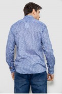 Чоловіча сорочка з принтом, колір блакитний, 186R6917-7 - фото № 3