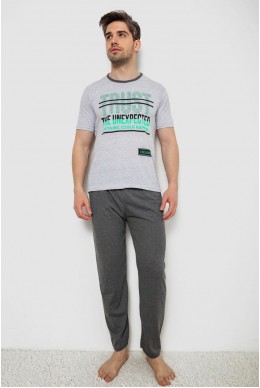Піжама чоловіча  -уцінка, колір сірий, 243R6200-U-1