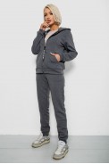 Спортивный костюм женский на флисе, цвет грифельный, 257R86-1 - фото № 2