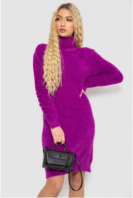 Платье -гольф травка, цвет фиолетовый, 129R5709