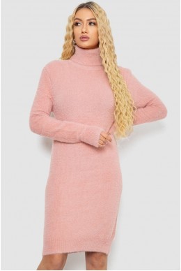 Платье -гольф травка, цвет пудровый, 129R5709