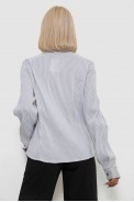 Сорочка класична в смужку, колір сіро-білий, 230R641-1 - фото № 3