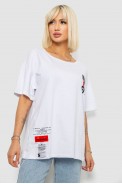 Футболка женская с принтом, цвет белый, 244R2408-5 - фото № 0
