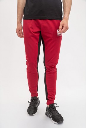 Спорт штани чоловічі, колір бордовий, 119R40