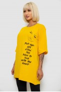 Футболка жіноча з принтом  -уцінка, колір жовтий, 244R2008-U-1 - фото № 2