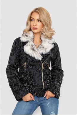 Куртка женская короткая  -уценка, цвет черный, 247R6770-U