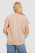 Футболка жіноча з принтом  -уцінка, колір бежевий, 244R3016-U - фото № 3