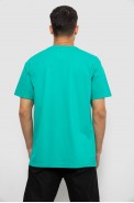 Футболка мужская с принтом  -уценка, цвет бирюзовый, 244R17513-U - фото № 3