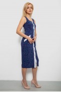 Сарафан женский в горошек  -уценка, цвет синий, 230R029-1-U - фото № 2
