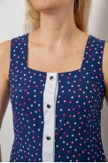 Сарафан женский в горошек  -уценка, цвет синий, 230R029-1-U - фото № 4