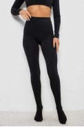 Колготы женские утепленные на флисе, цвет черный, 139RB868 - фото № 0