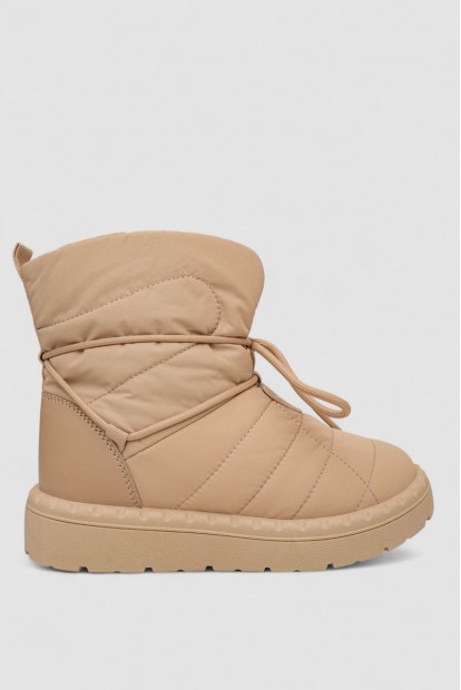 Дутики женские зимние на меху  -уценка, цвет бежевый, 248RFM100-5-U