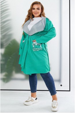 Кардиган женский, цвет зеленый, 257R5012