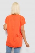 Футболка женская с принтом, цвет оранжевый, 244R3004 - фото № 3