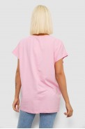 Футболка женская с принтом, цвет розовый, 244R3004 - фото № 3