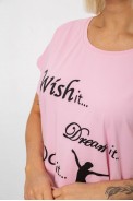 Футболка женская с принтом, цвет розовый, 244R3004 - фото № 4