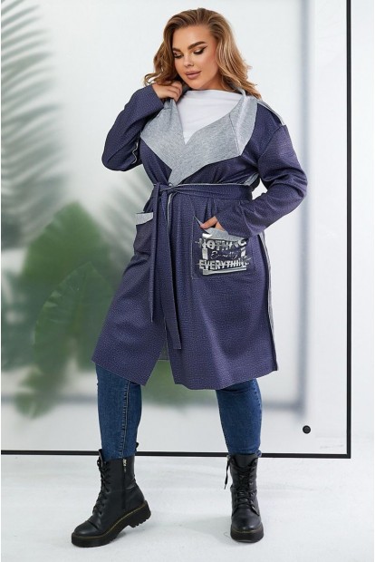 Кардиган женский, цвет синий, 257R5012