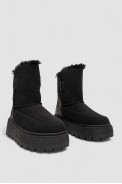Угги женские зимние на меху, цвет черный, 243R-A - фото № 2